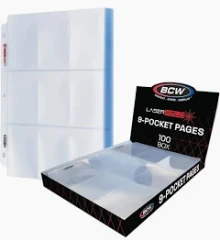 BCW Laser weld 9 Pocket Pages 100ct